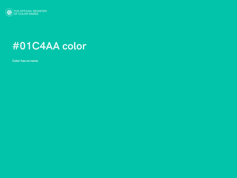 #01C4AA color image