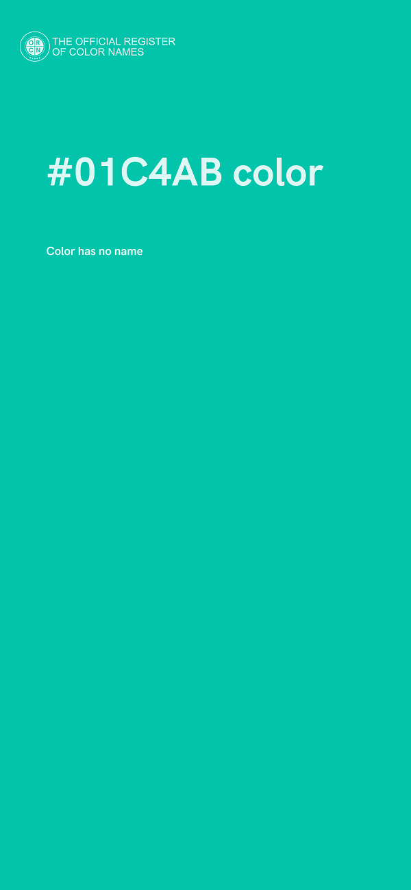 #01C4AB color image