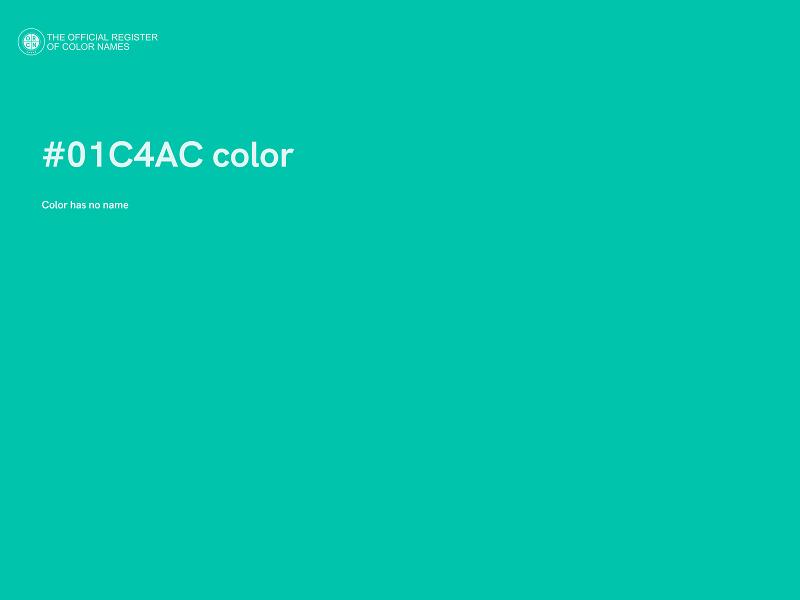 #01C4AC color image
