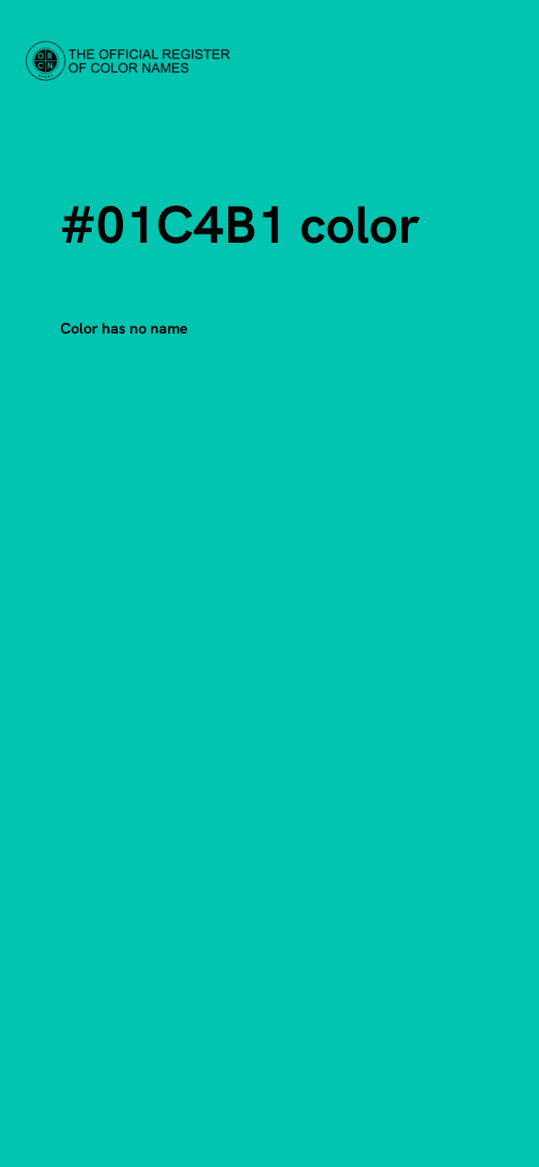 #01C4B1 color image