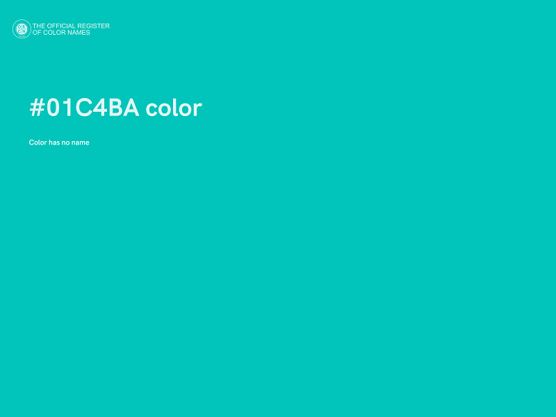 #01C4BA color image