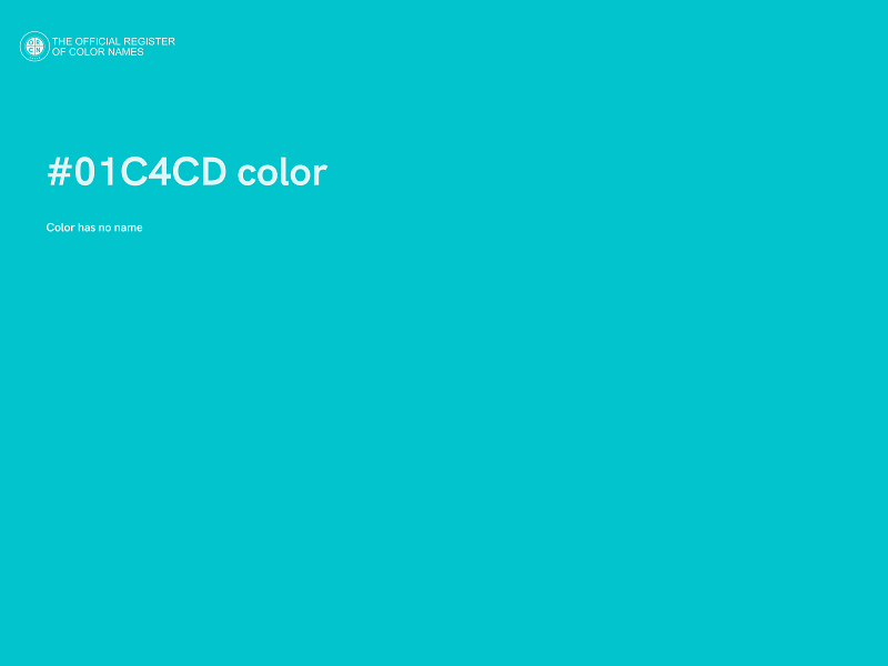 #01C4CD color image