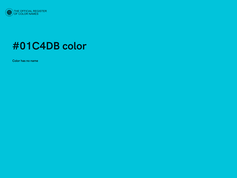 #01C4DB color image