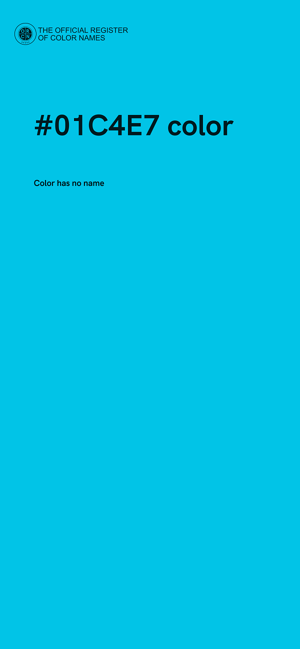#01C4E7 color image