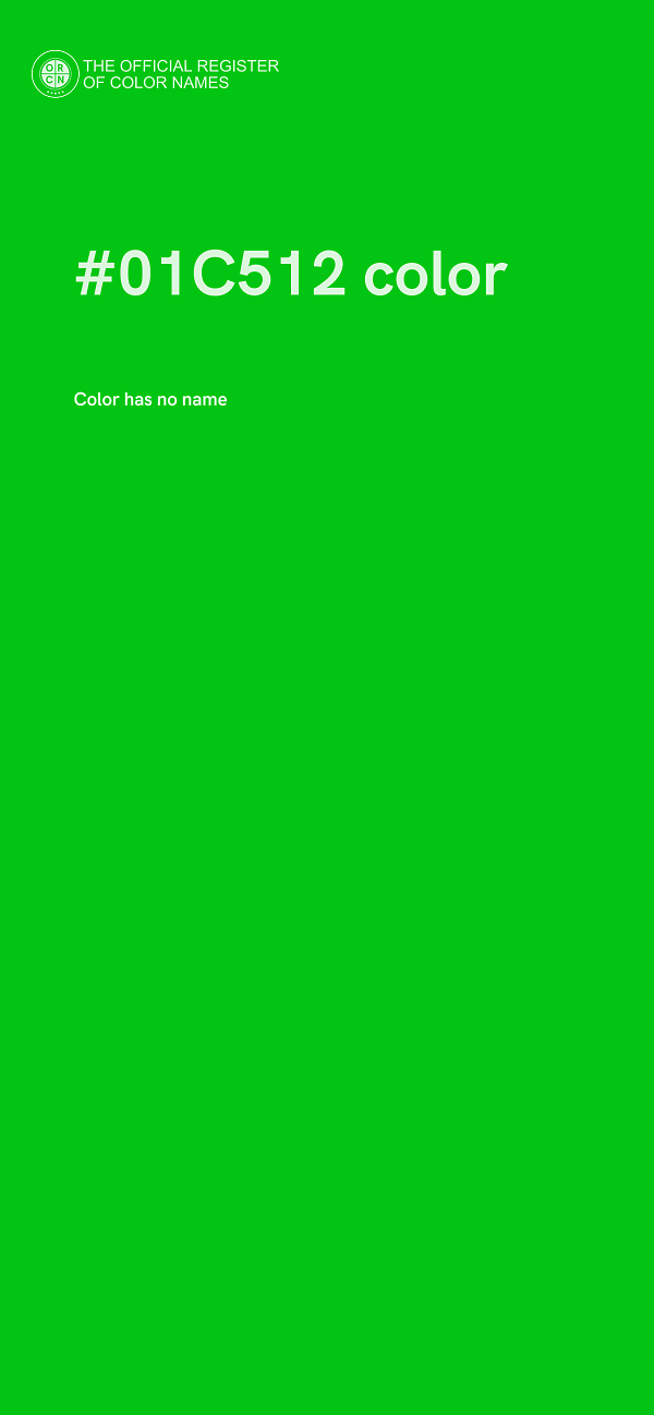 #01C512 color image