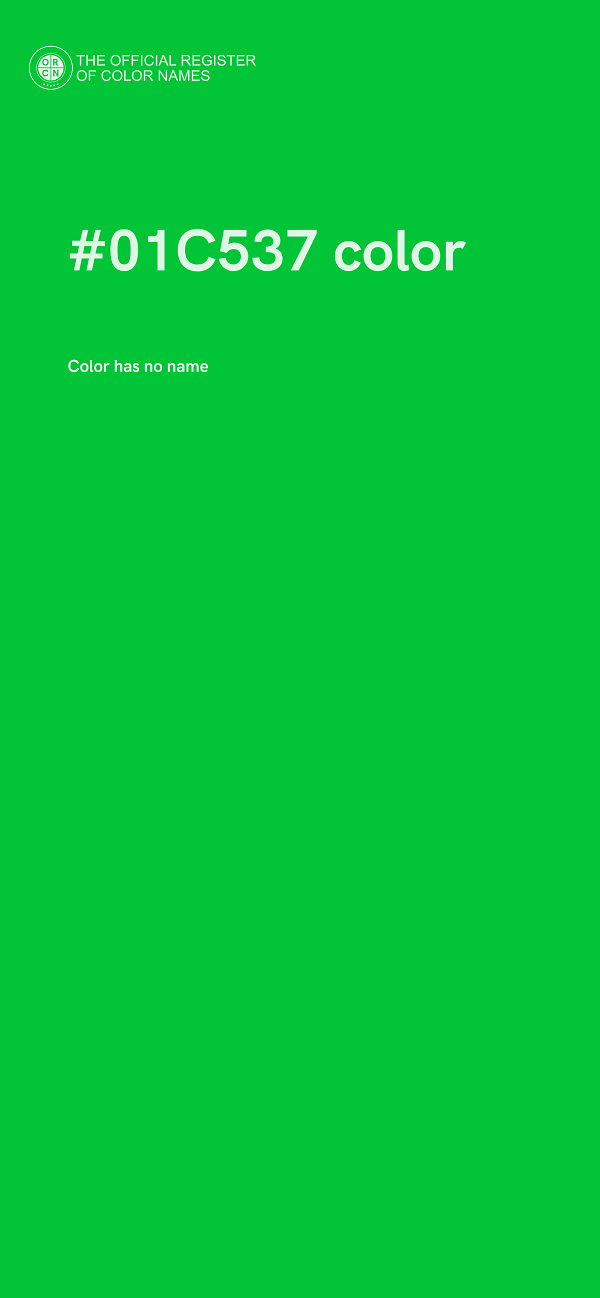 #01C537 color image