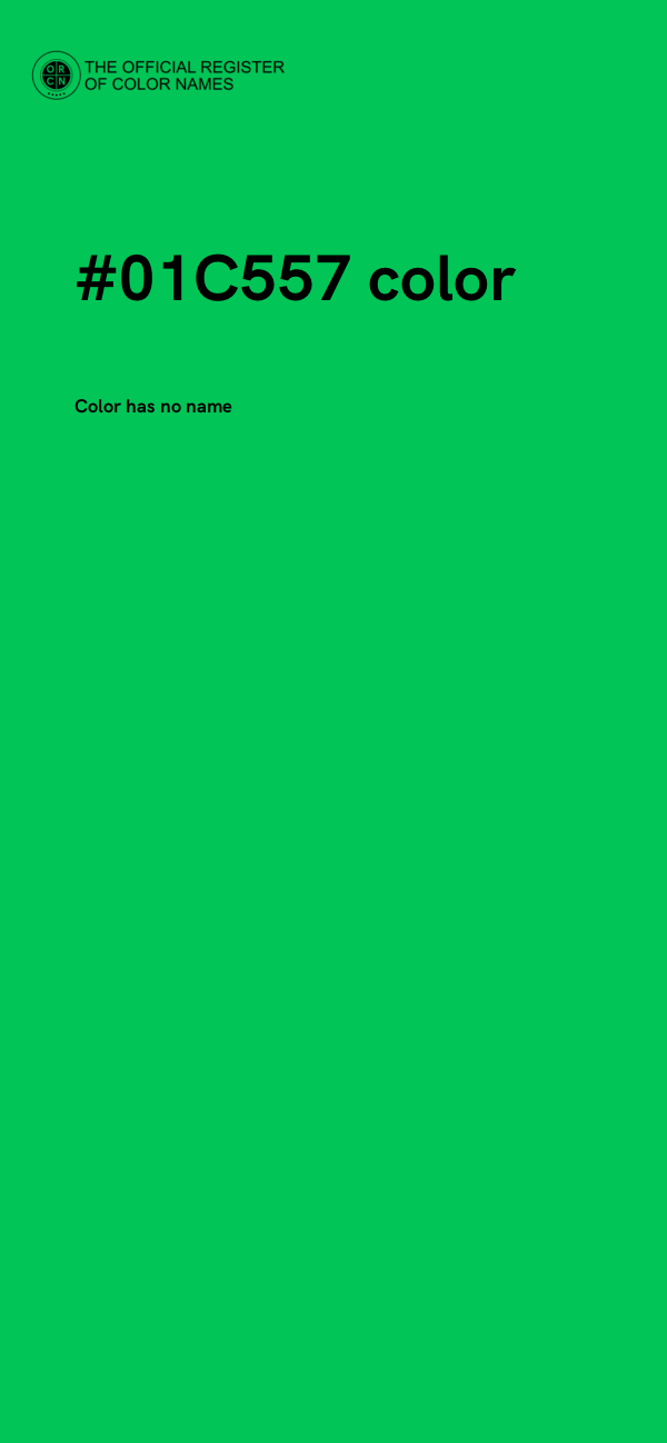 #01C557 color image