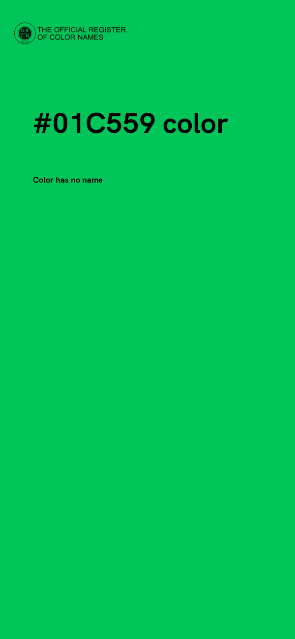 #01C559 color image