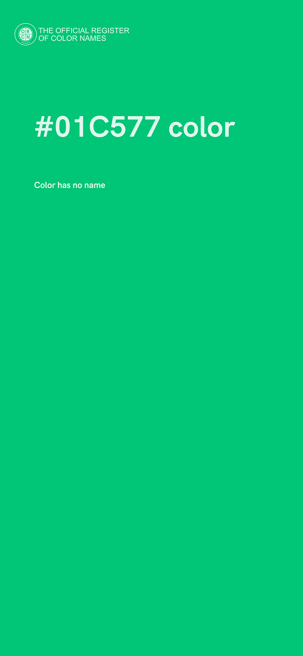 #01C577 color image
