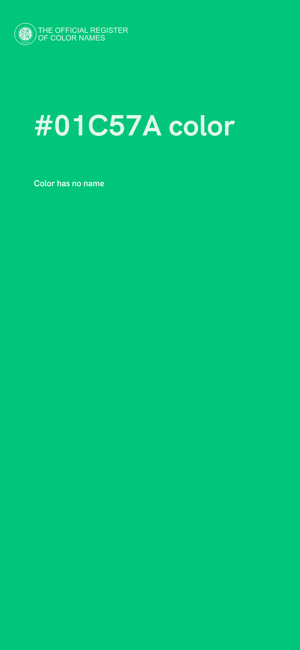 #01C57A color image
