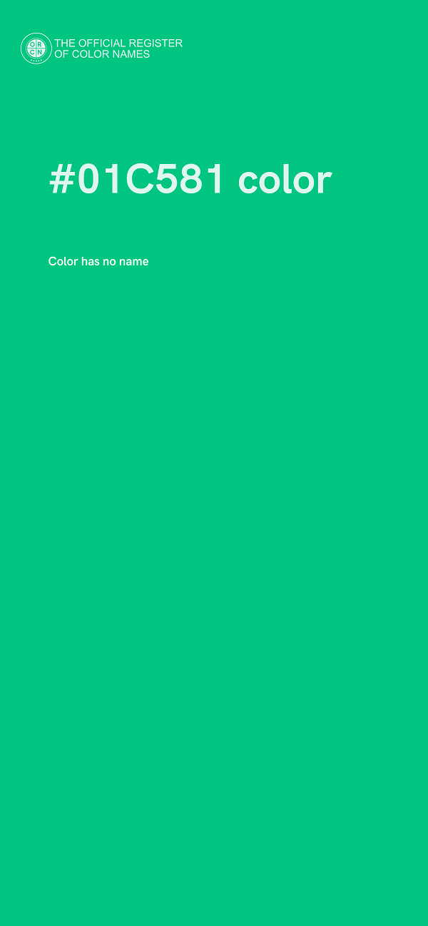 #01C581 color image