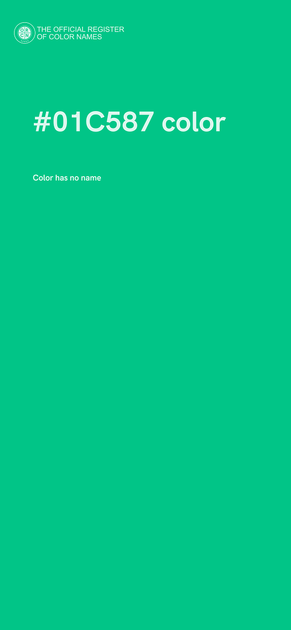 #01C587 color image