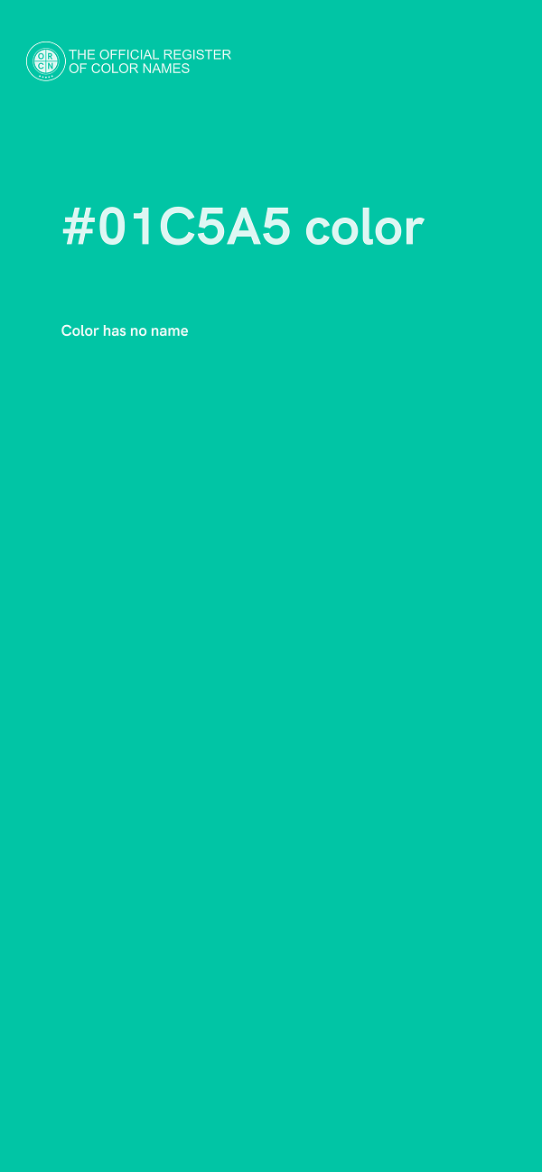 #01C5A5 color image