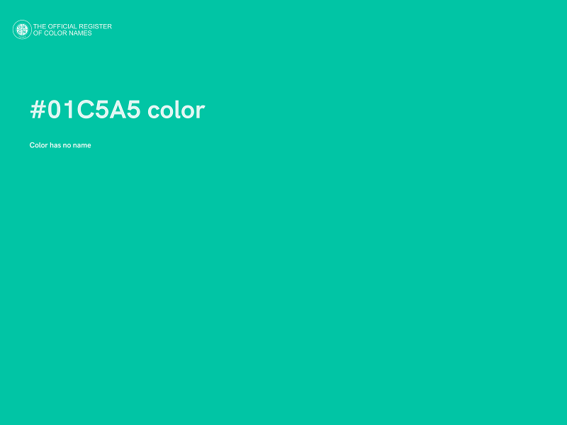 #01C5A5 color image