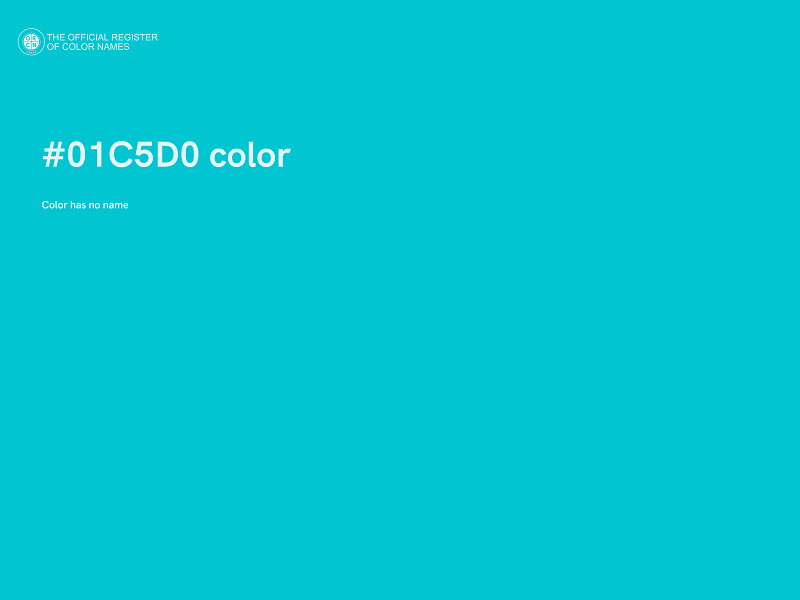 #01C5D0 color image