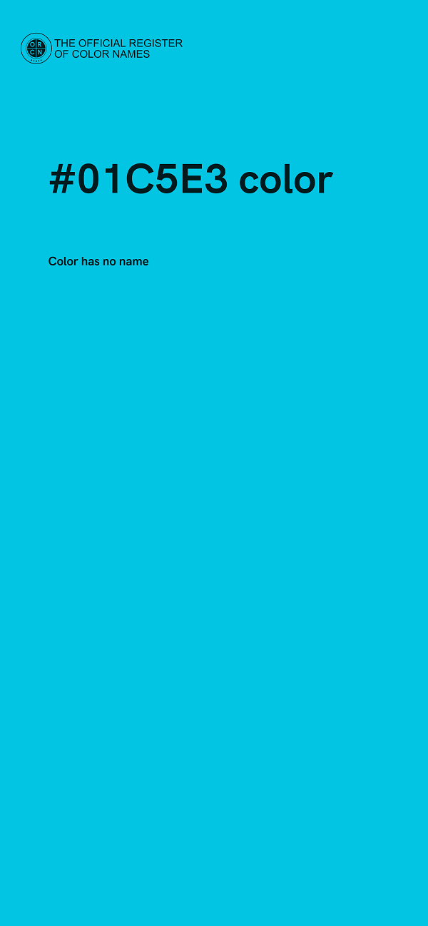 #01C5E3 color image
