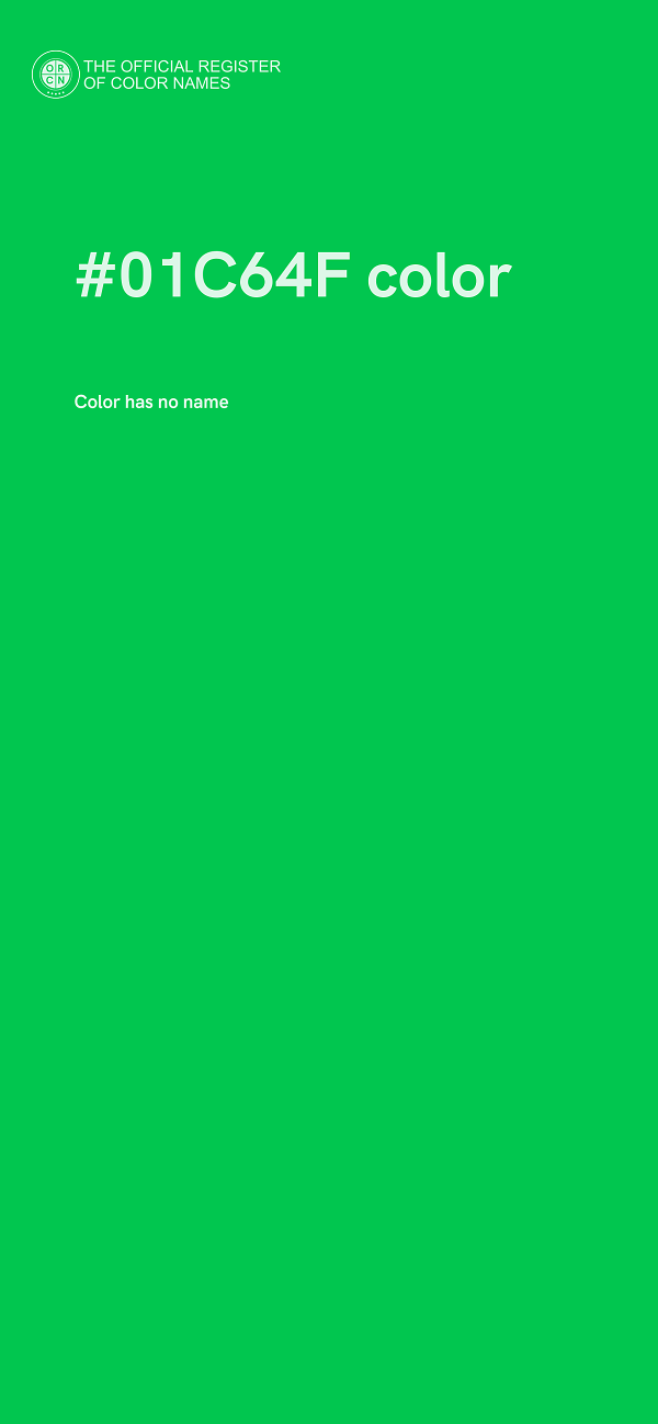 #01C64F color image