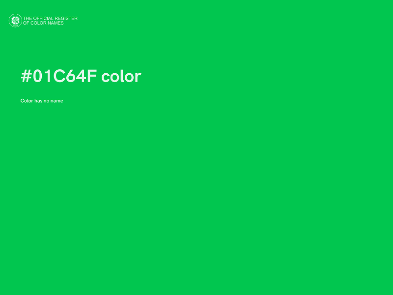 #01C64F color image