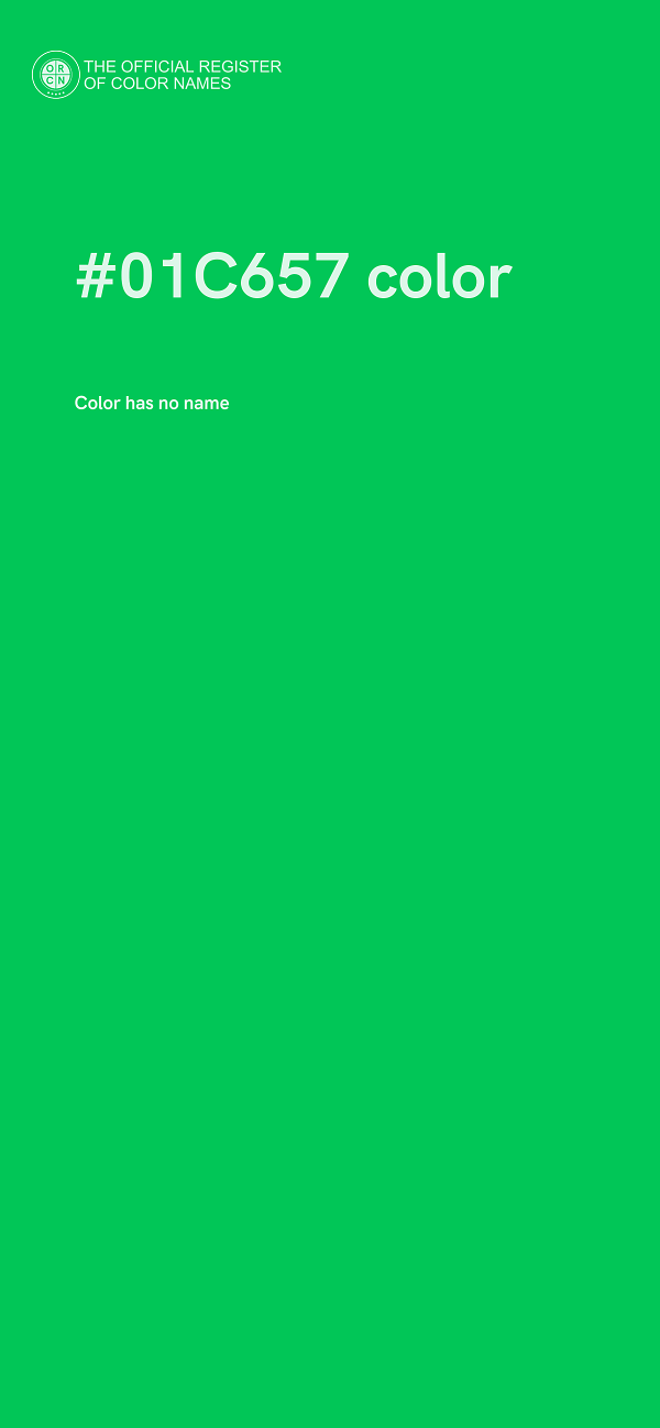 #01C657 color image
