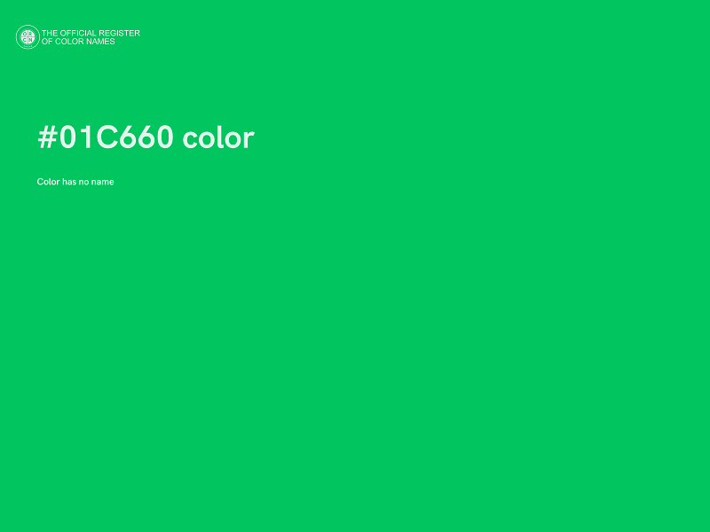 #01C660 color image