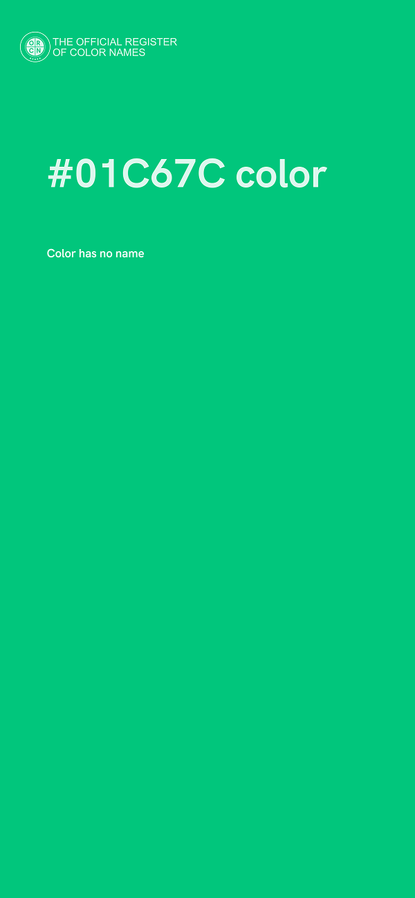 #01C67C color image