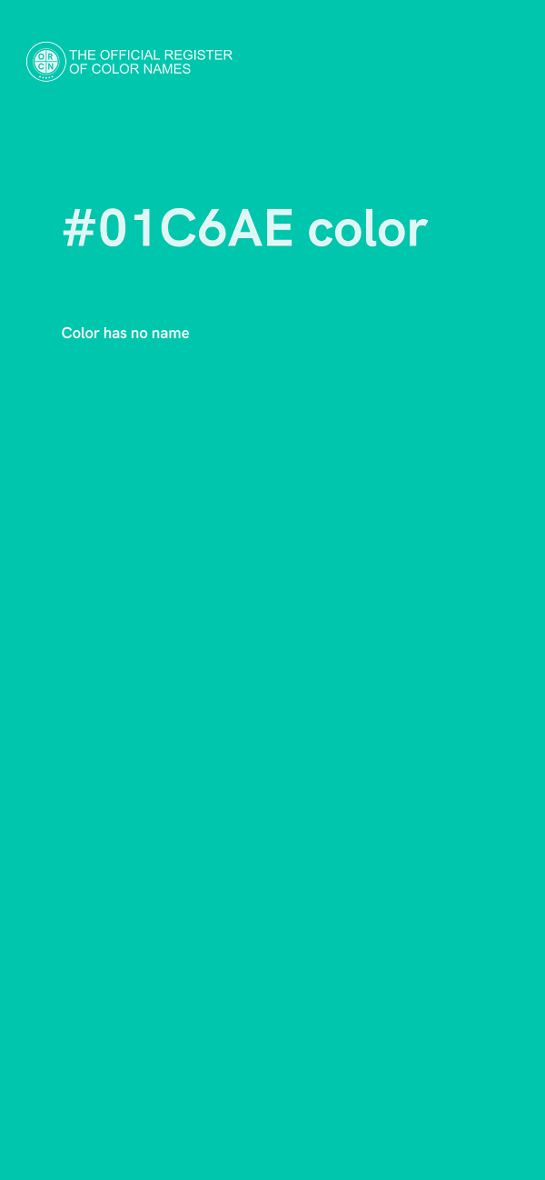 #01C6AE color image