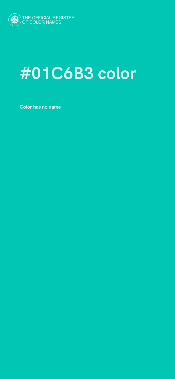 #01C6B3 color image