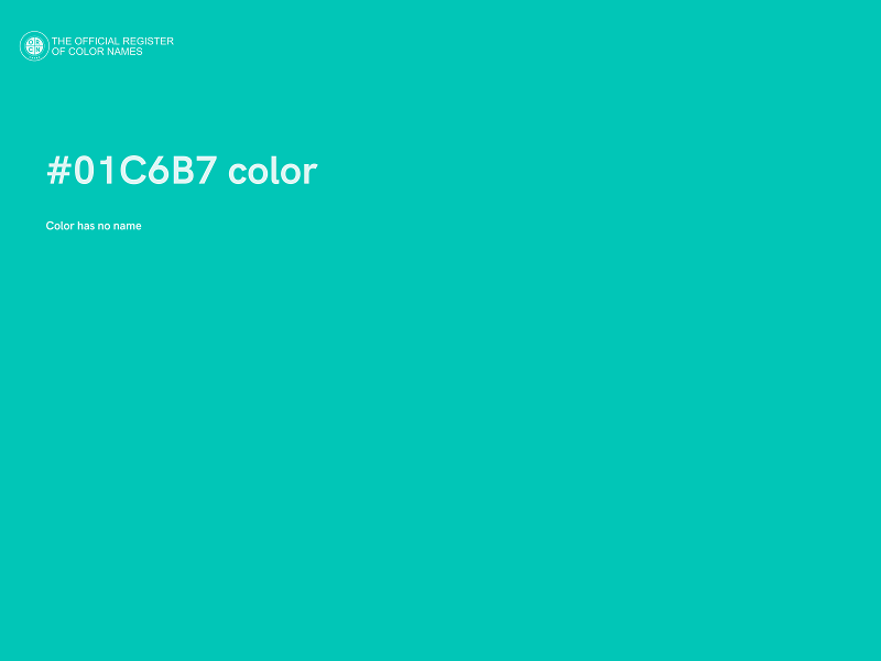 #01C6B7 color image