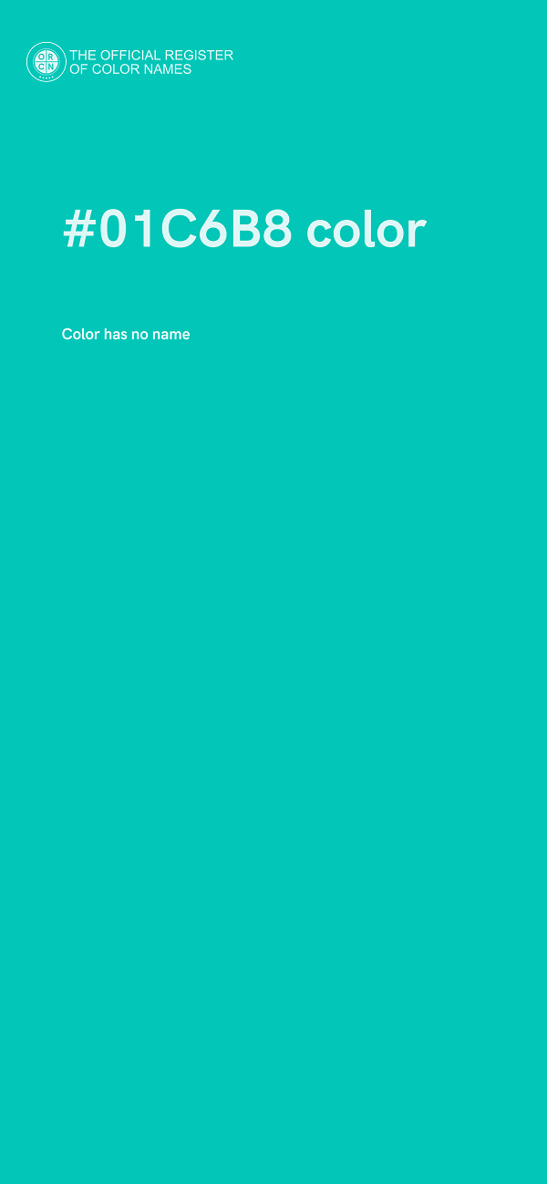 #01C6B8 color image