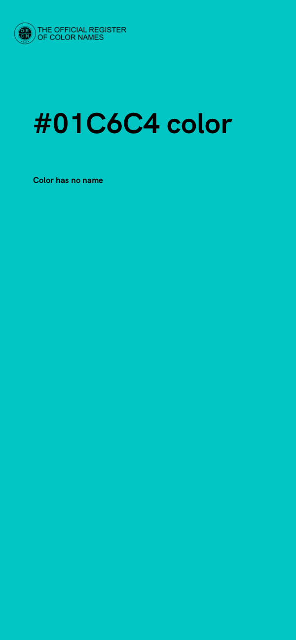 #01C6C4 color image