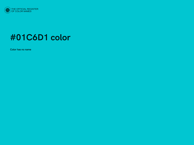 #01C6D1 color image