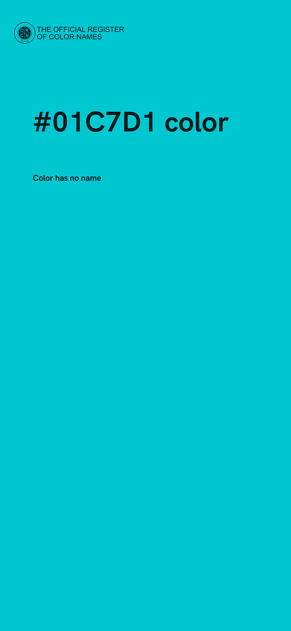#01C7D1 color image