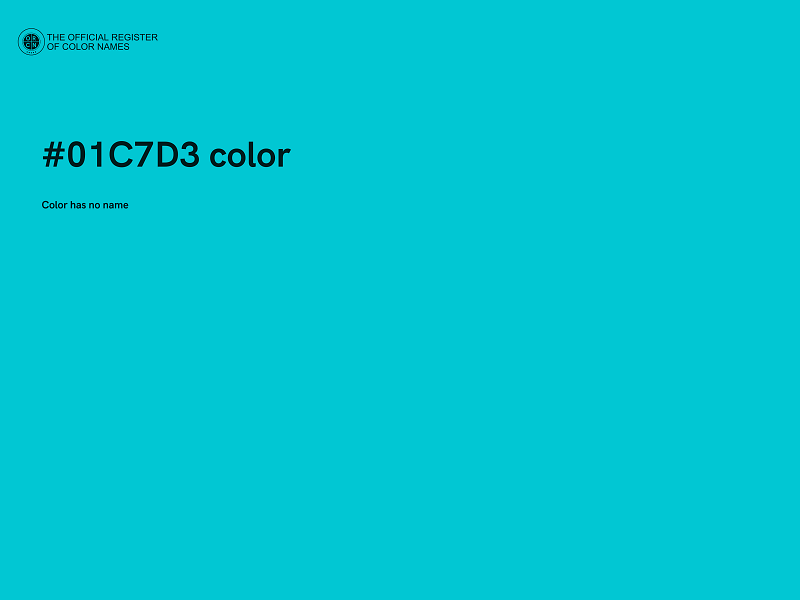 #01C7D3 color image