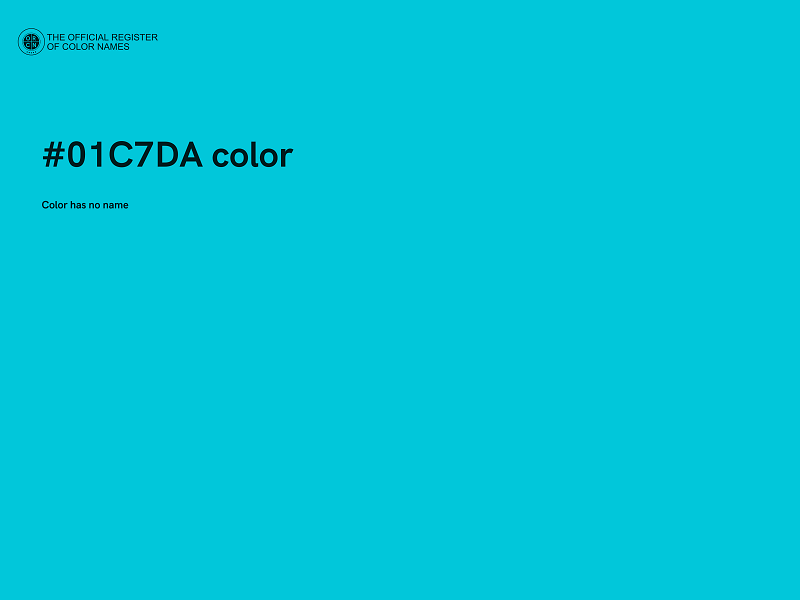 #01C7DA color image