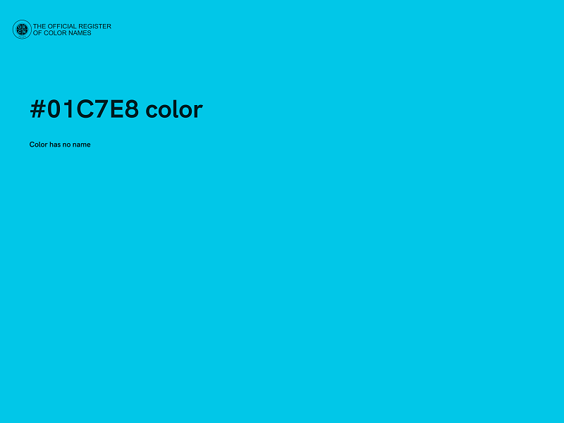 #01C7E8 color image