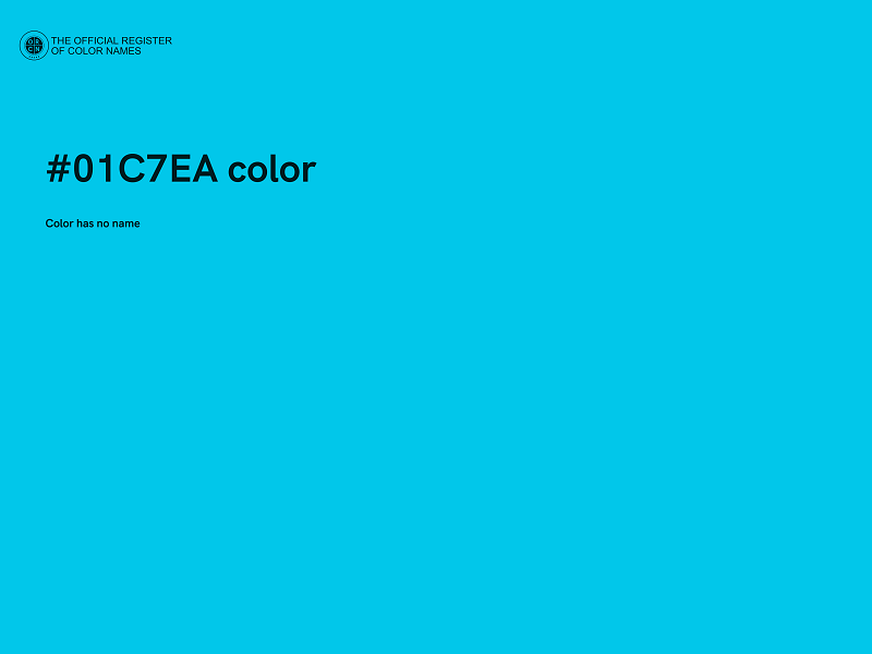 #01C7EA color image