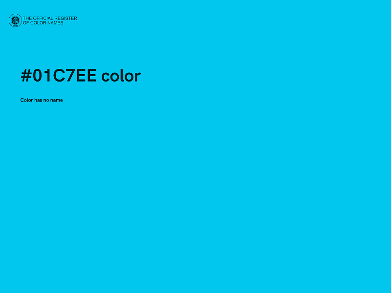 #01C7EE color image