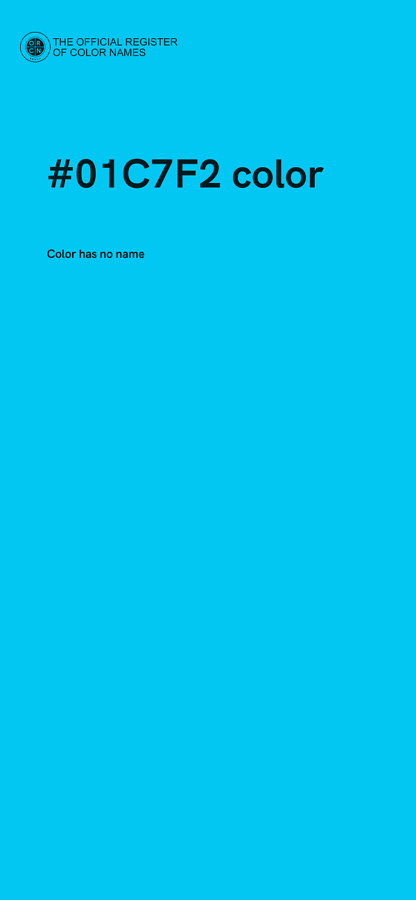 #01C7F2 color image