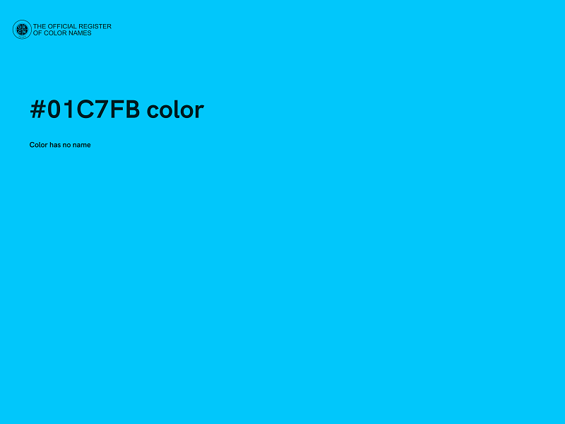 #01C7FB color image