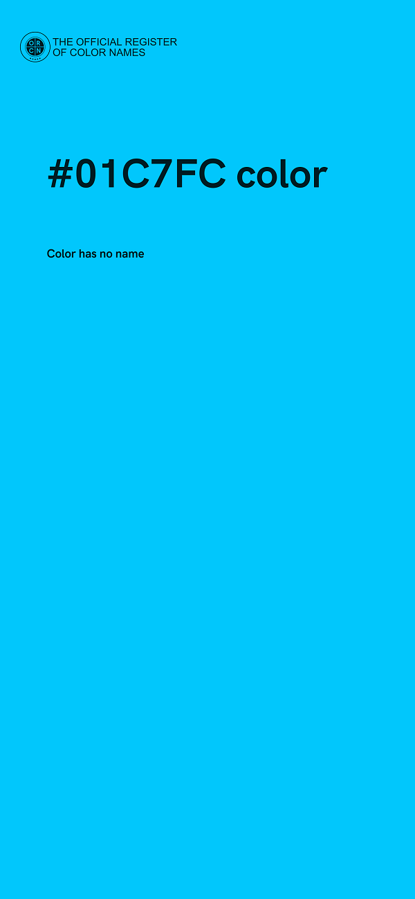 #01C7FC color image
