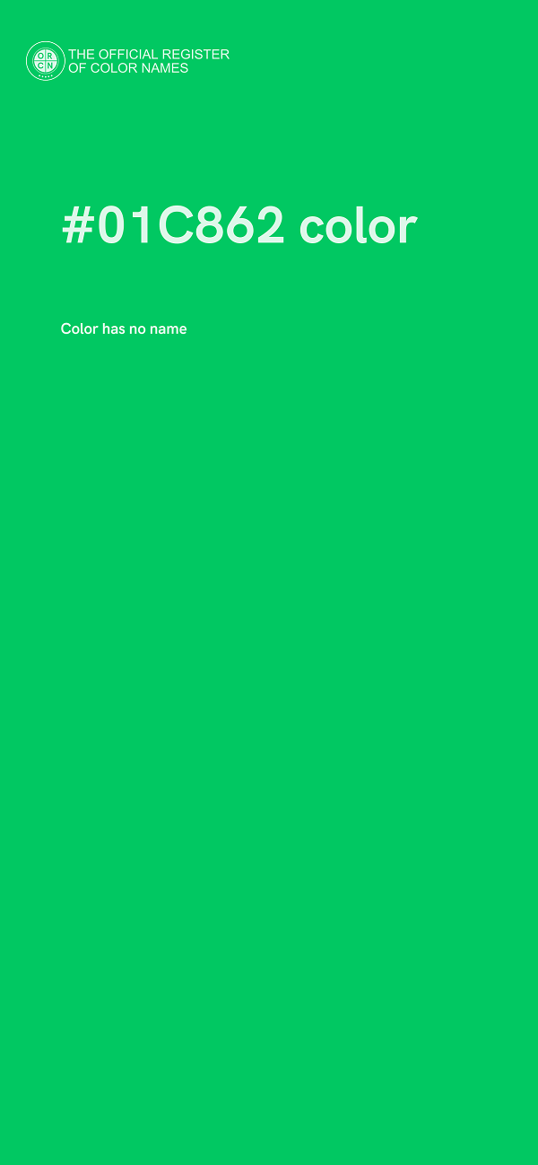 #01C862 color image