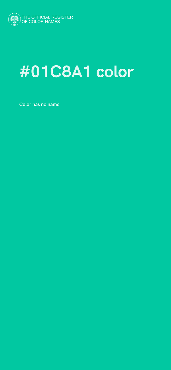 #01C8A1 color image