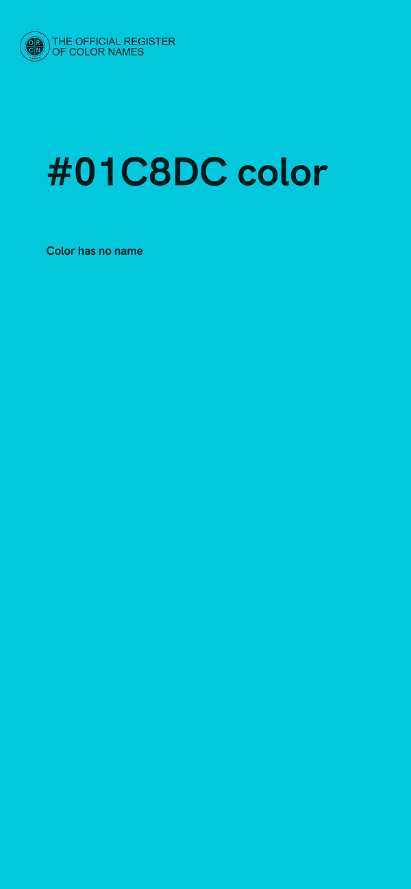 #01C8DC color image