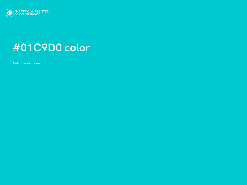 #01C9D0 color image