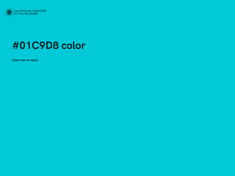 #01C9D8 color image