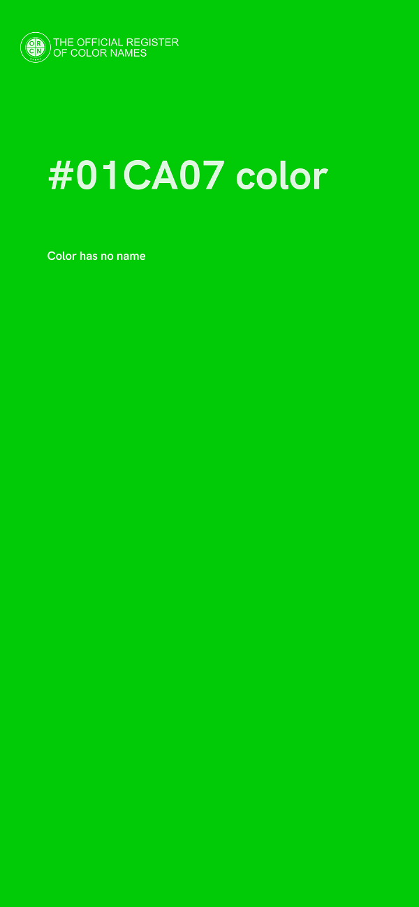 #01CA07 color image