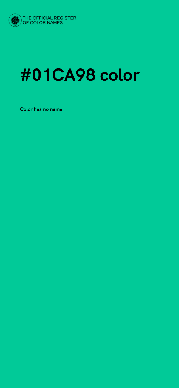 #01CA98 color image