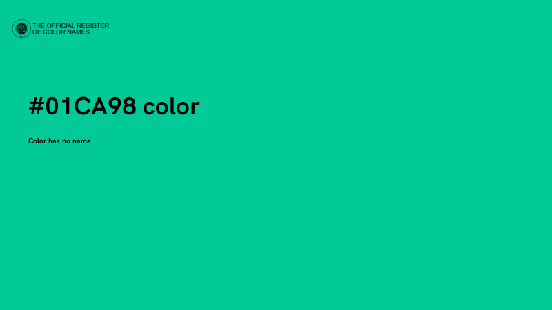 #01CA98 color image