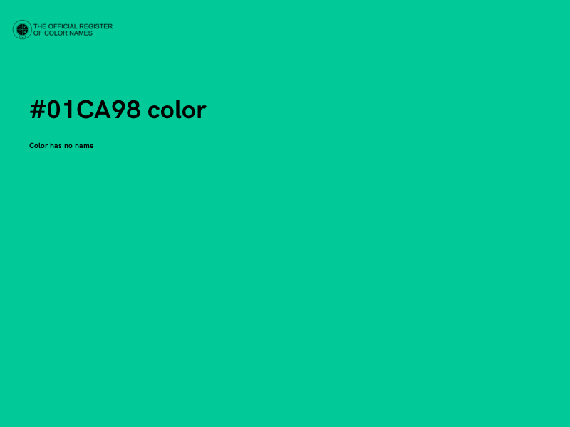#01CA98 color image