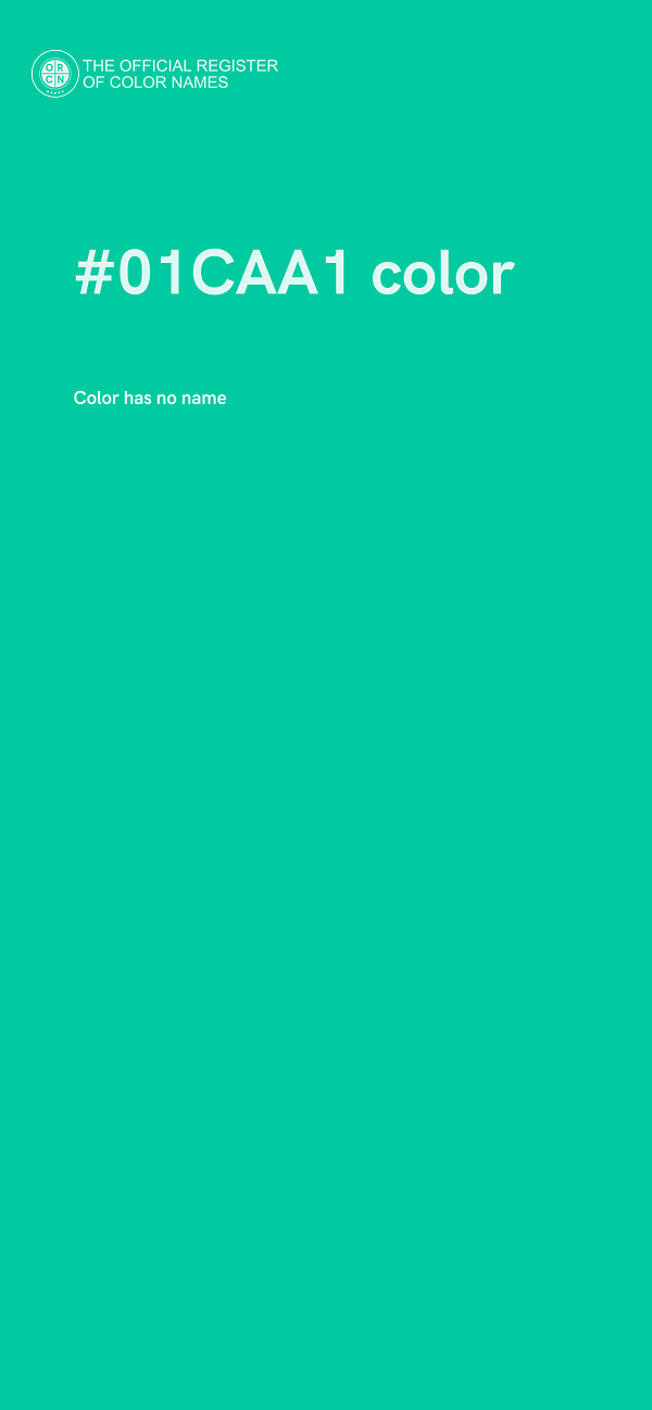 #01CAA1 color image